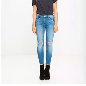 MOTHER Hi Rise Looker Ankle Frayed 24